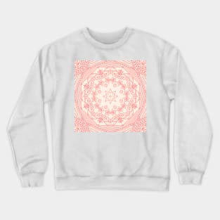 Hand Drawn Rose Gold Mandala Crewneck Sweatshirt